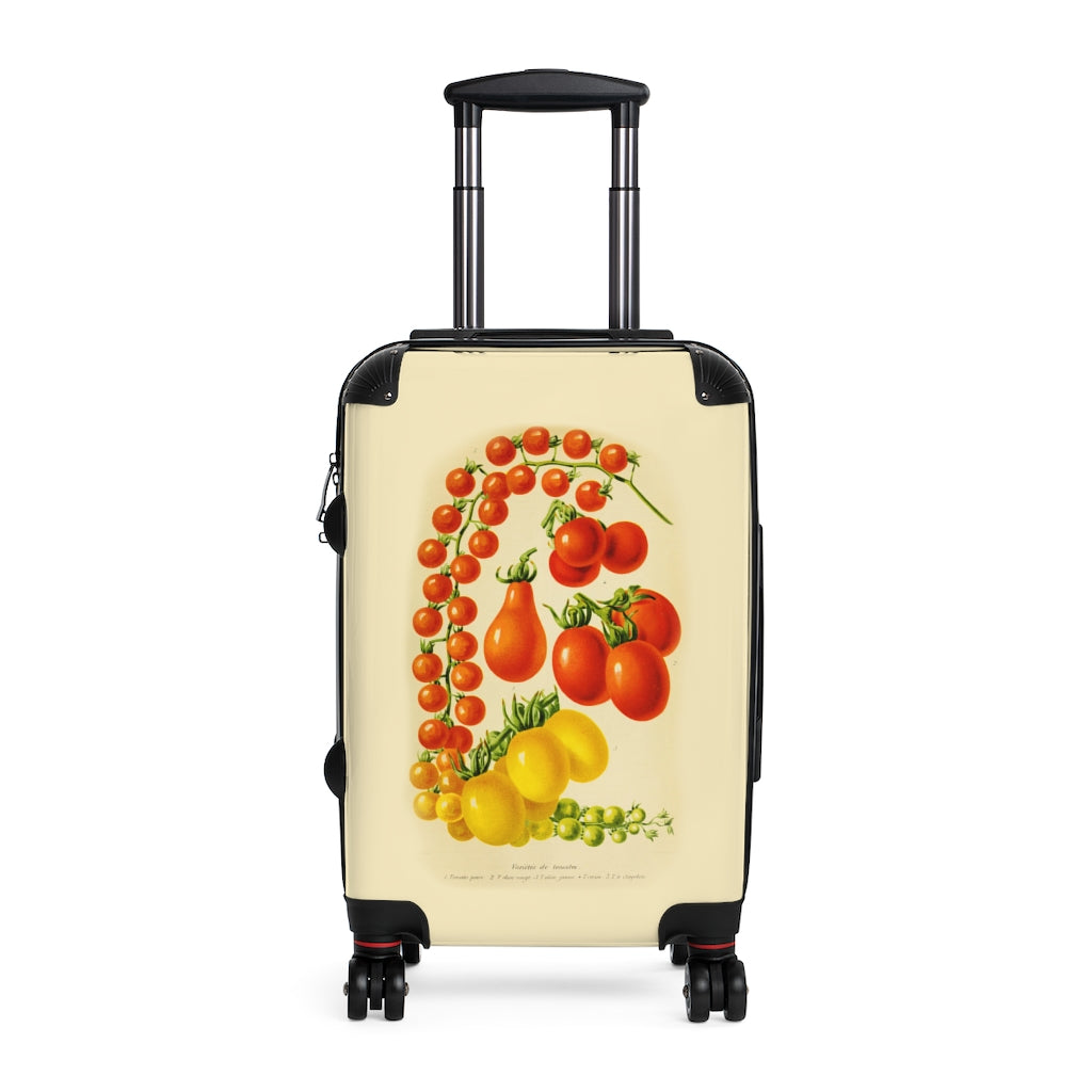 Getrott Varietes de Tomates Tomatoes Farm Collection Cabin Suitcase Inner Pockets Extended Storage Adjustable Telescopic Handle Inner Pockets Double wheeled Polycarbonate Hard-shell Built-in Lock
