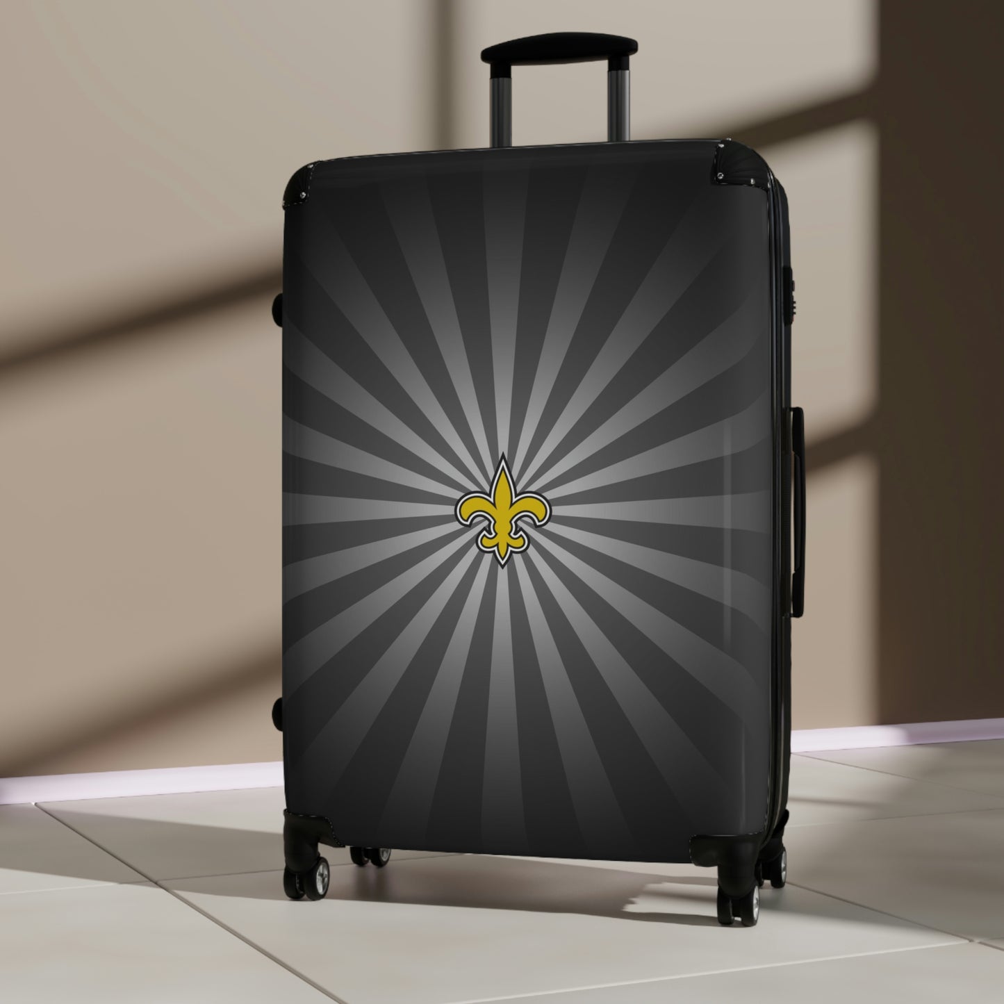 Geotrott New Orleans Saints National Football League Nfl Team Logo Cabin Suitcase Rolling Luggage Checking Bag