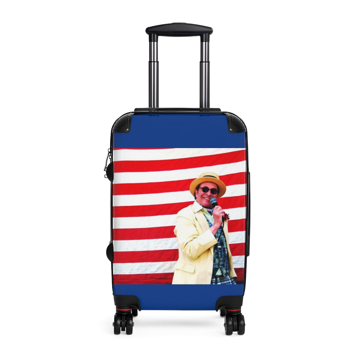 Geotrott Coney Island Beach Aquarium Luna Park Governor Black Cabin Suitcase Extended Storage Adjustable Telescopic Handle Double Wheeled Polycarbonate Hard-Shell Built-In Lock
