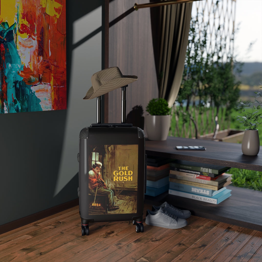 Geotrott Goldrush Movie Poster Collection Cabin Suitcase Extended Storage Adjustable Telescopic Handle Double Wheeled Polycarbonate Hard-Shell Built-In Lock