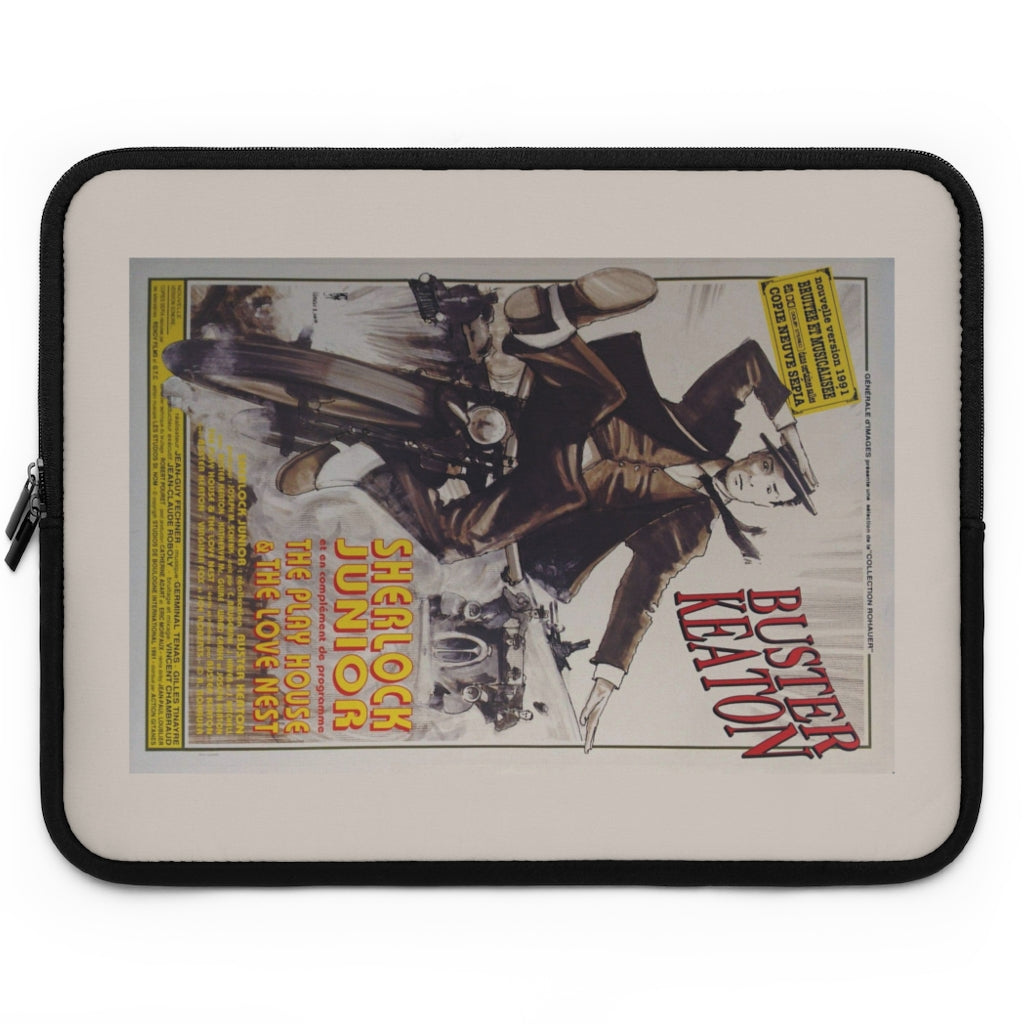 Geotrott Sherlock Junior Movie Poster Laptop Sleeve