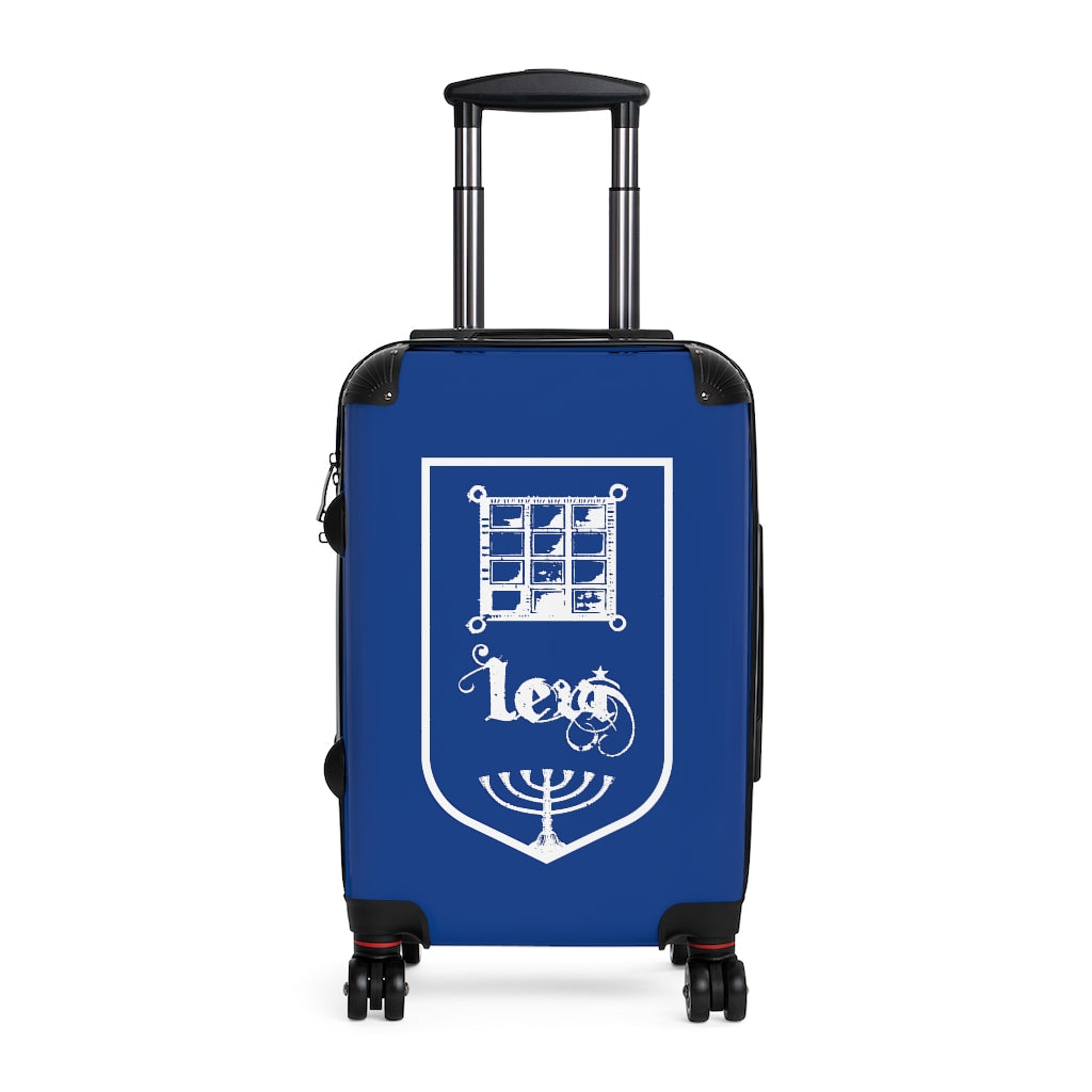 Getrott Tribes of Israel Levi Blue Cabin Suitcase Extended Storage Adjustable Telescopic Handle Double wheeled Polycarbonate Hard-shell Built-in Lock-Bags-Geotrott