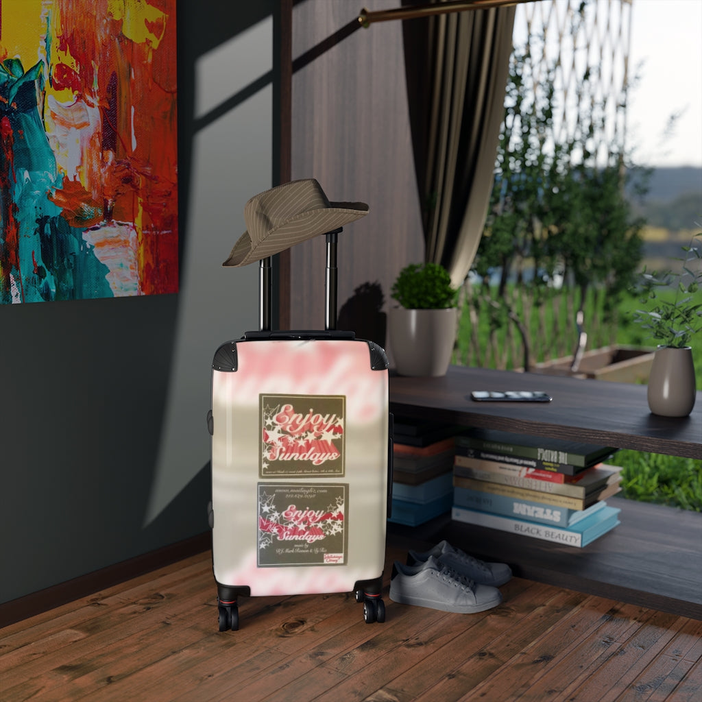 Getrott Hush Nightclub NYC Mailingliz Dj Mark Ronson Dj Riz Enjoy Sundays Party Flyer Cabin Suitcase Extended Storage Adjustable Telescopic Handle Double wheeled Polycarbonate Hard-shell Built-in Lock-Bags-Geotrott