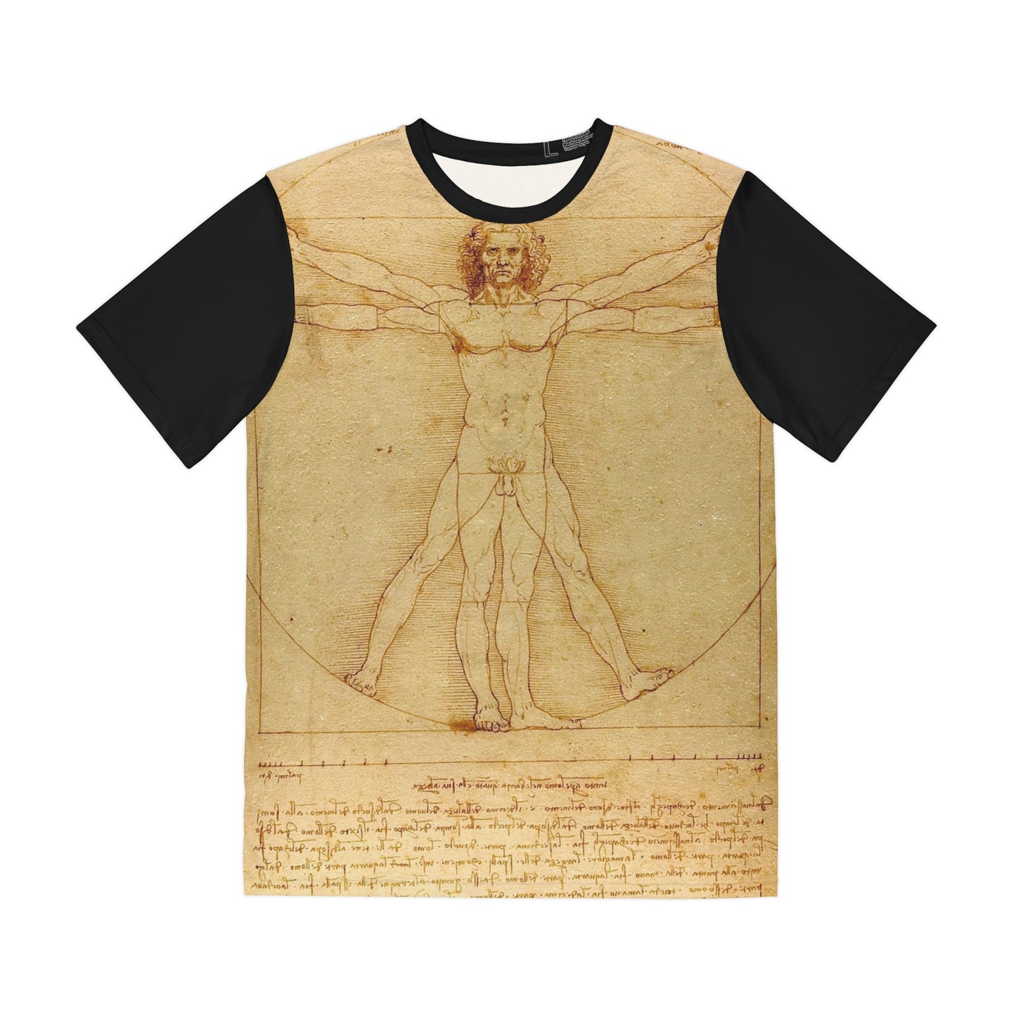 Da Vinci Vitruve Luc Viatour Classic Art Men'S Polyester Tee (Aop)