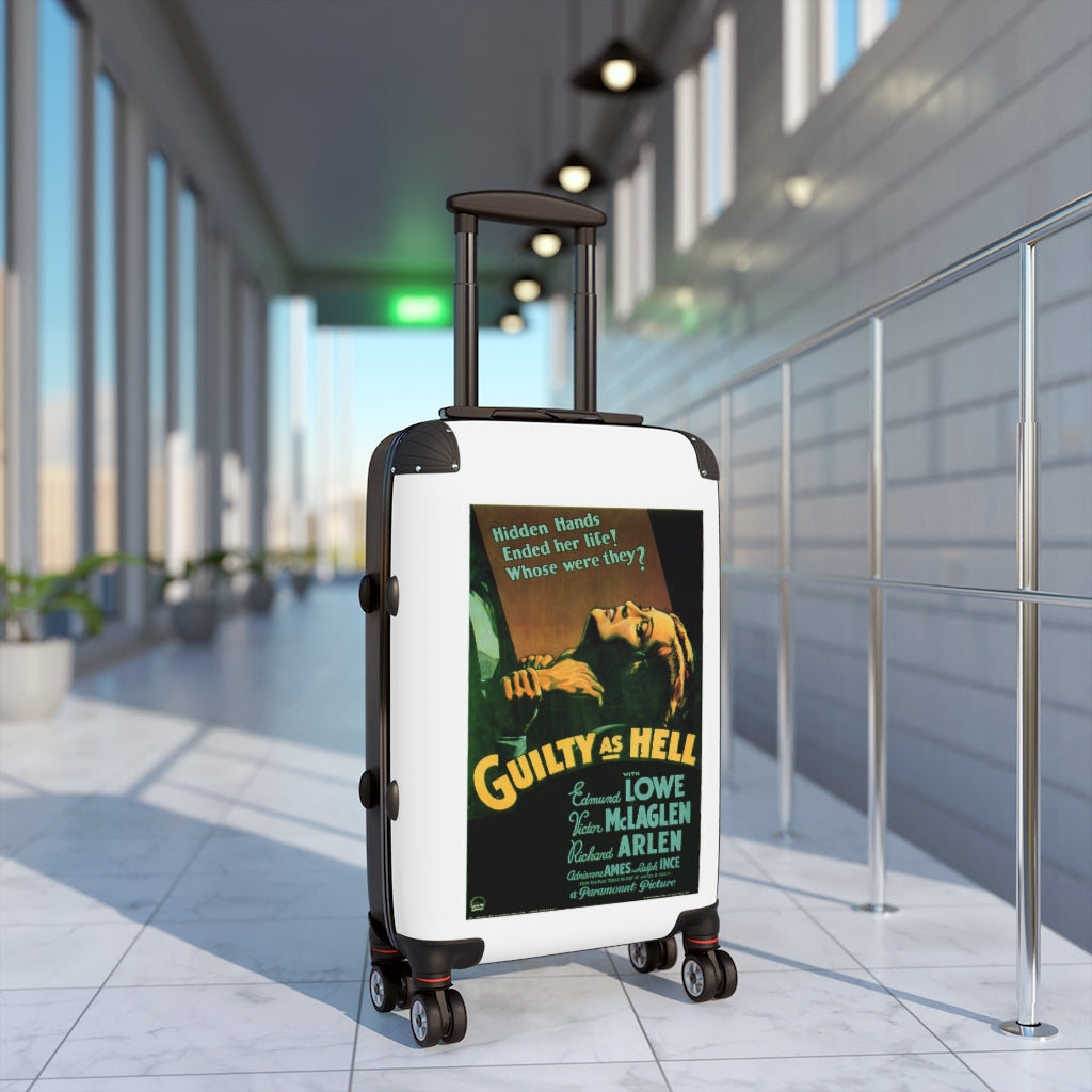 Geotrott Quilty as Hell Movie Poster Collection Cabin Suitcase Extended Storage Adjustable Telescopic Handle Double wheeled Polycarbonate Hard-shell Built-in Lock-Bags-Geotrott