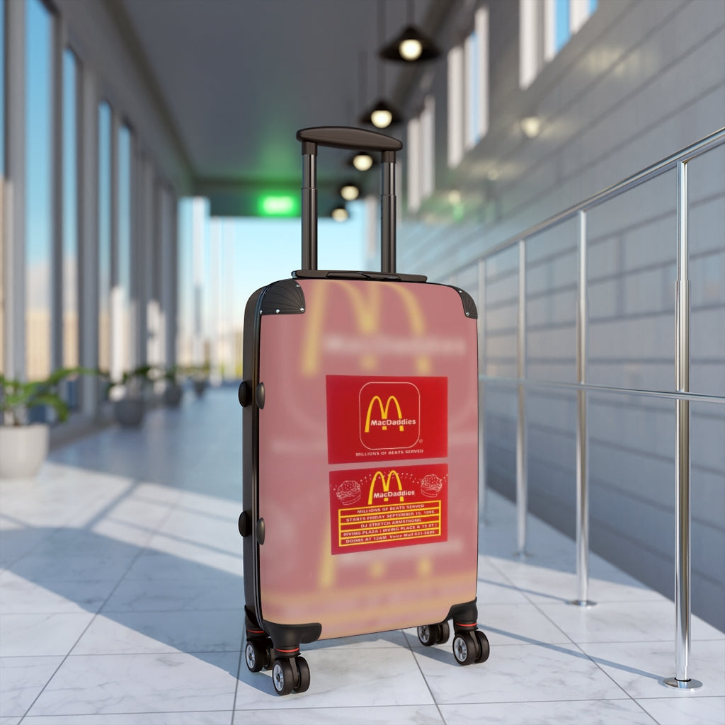 Geotrott Macdaddies Nightclub Irving Place Dj Stretch Amstrong Millions Of Beats Served Cabin Suitcase Extended Storage Adjustable Telescopic Handle Double Wheeled Polycarbonate Hard-Shell Built-In Lock