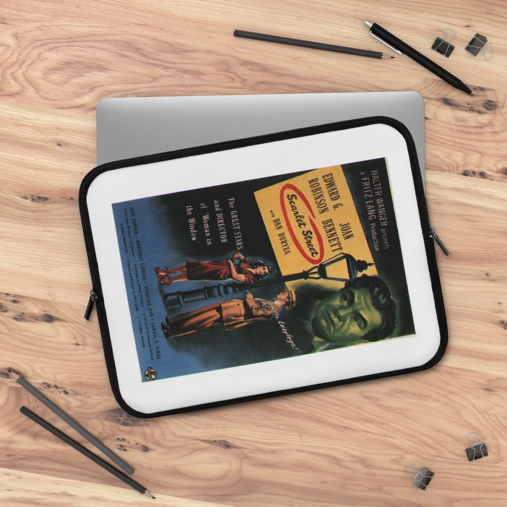 Geotrott Scarlet Street Movie Poster Laptop Sleeve