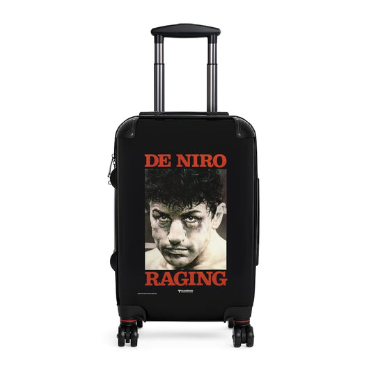Geotrott De Niro Raging Movie Poster Collection Cabin Suitcase Extended Storage Adjustable Telescopic Handle Double Wheeled Polycarbonate Hard-Shell Built-In Lock