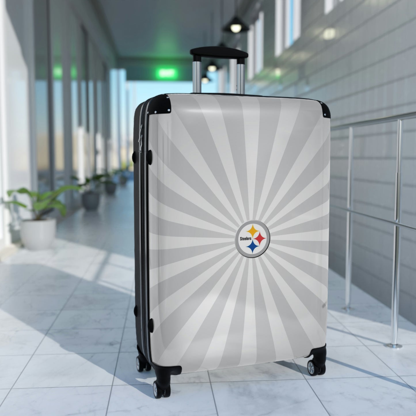 Geotrott Pittsburgh Steelers National Football League Nfl Team Logo Cabin Suitcase Rolling Luggage Checking Bag
