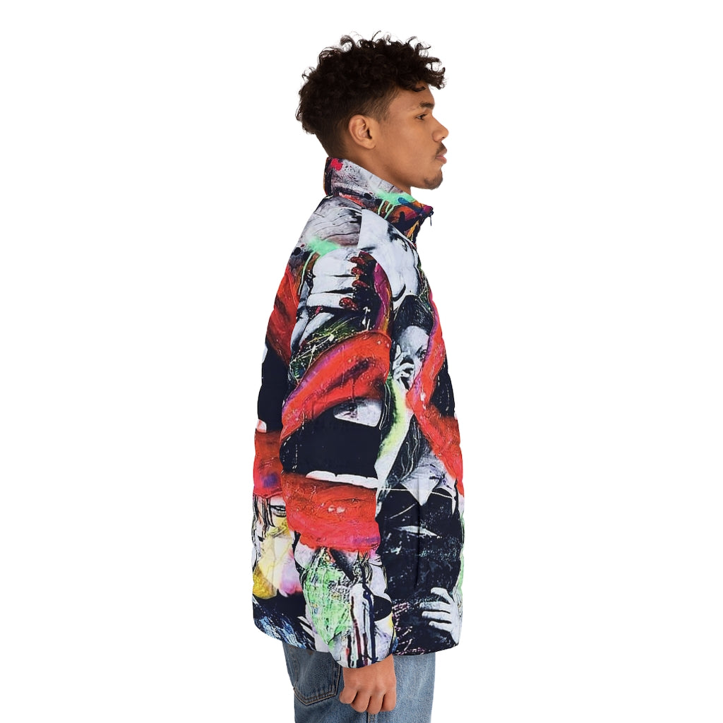 Geotrott Men'S Puffer Jacket (Aop)