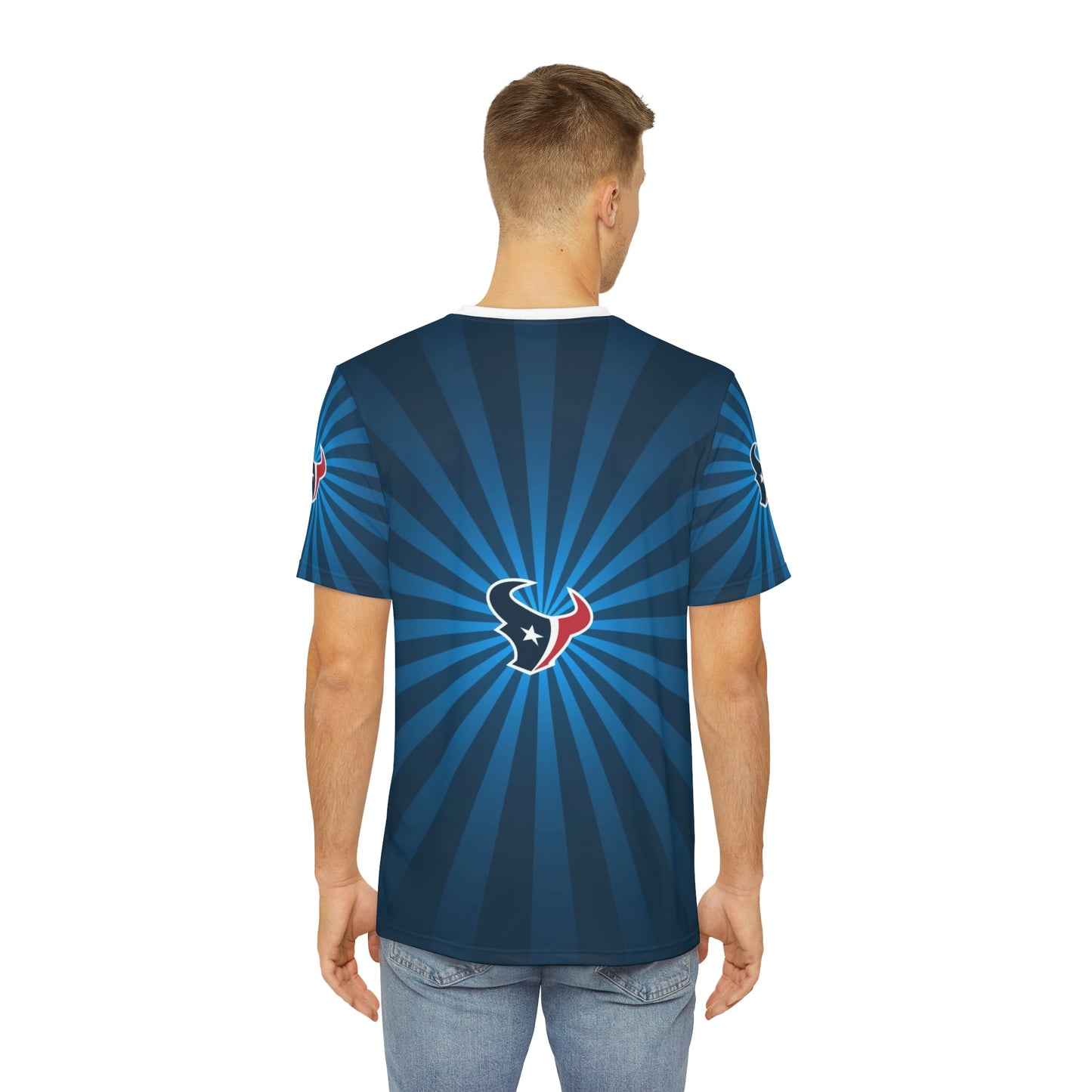 Geotrott Nfl Houston Texans Men'S Polyester All Over Print Tee T-Shirt