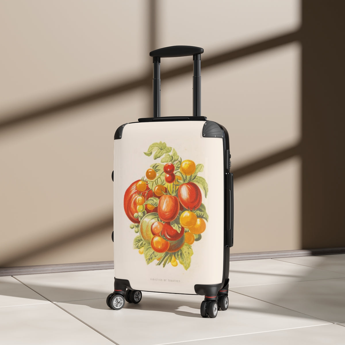 Geotrott Varietes De Tomates Tomatoes Farm Collection Cabin Suitcase Extended Storage Adjustable Telescopic Handle Double Wheeled Polycarbonate Hard-Shell Built-In Lock