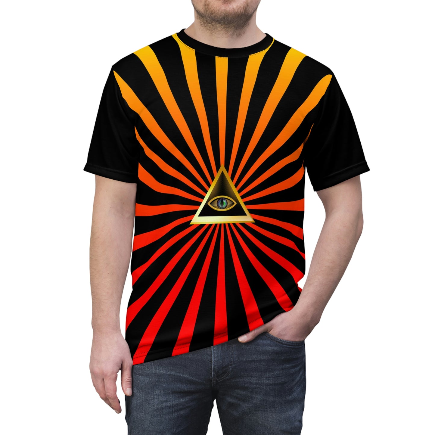 Geotrott Illuminati Triangle Eye Unisex Aop Cut & Sew Tee