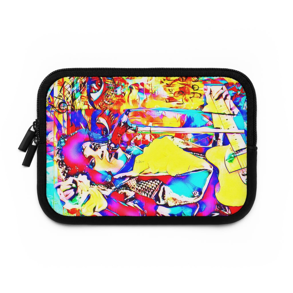 Getrott Graffiti of Prince Pattern Eddy Bogaert Laptop Sleeve-Laptop Sleeve-Geotrott