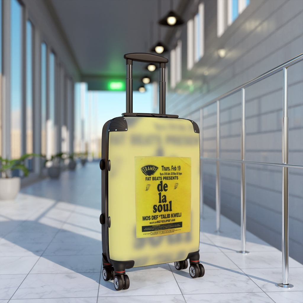 Getrott Tramps Nightclub NYC Fat Beats Presents De La Soul Mos Def Talib Kweli DjRiz Eclipse Jab Cabin Suitcase Extended Storage Adjustable Telescopic Handle Double wheeled Polycarbonate Hard-shell Built-in Lock-Bags-Geotrott