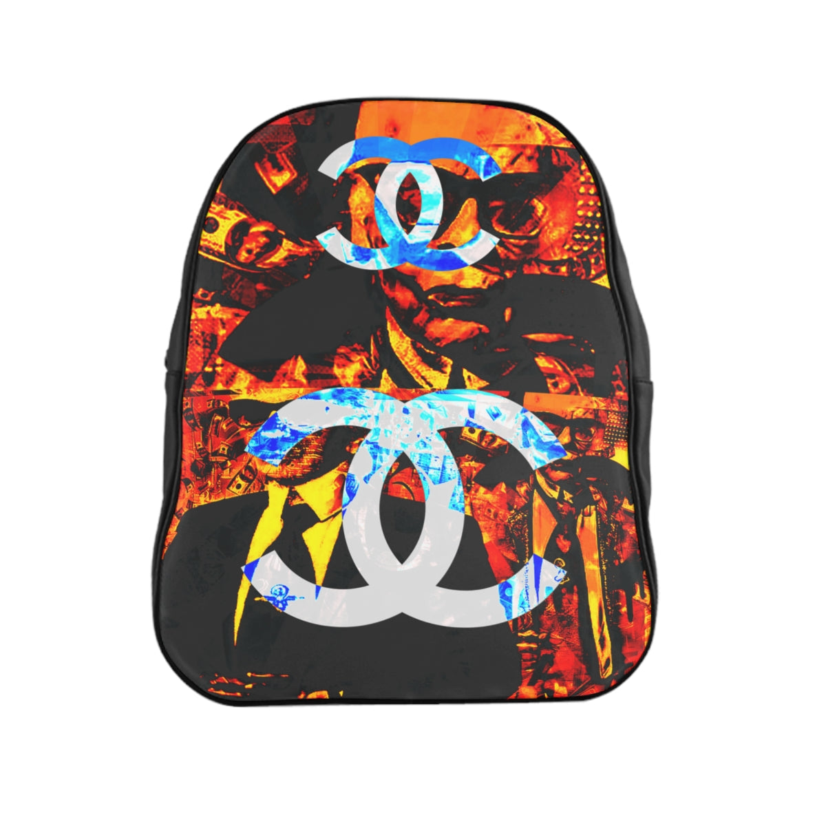 Geotrott Inspired By C H A N E L Graffiti Red School Backpack Carry-On Travel Check Luggage 4-Wheel Spinner Suitcase Bag Multiple Colors And Sizes
