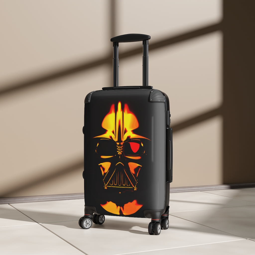 Geotrott Darth Vader Star Wars Character Cabin Suitcase Extended Storage Adjustable Telescopic Handle Double Wheeled Polycarbonate Hard-Shell Built-In Lock