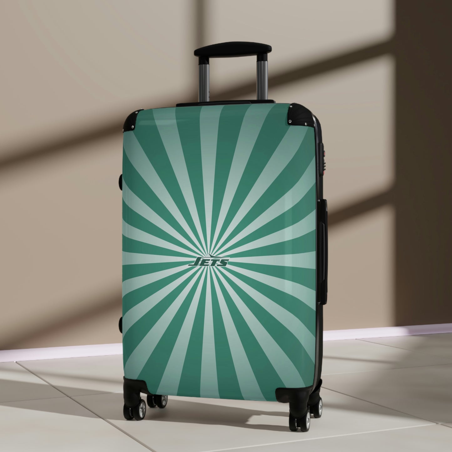 Geotrott New York Jets National Football League NFL Team Logo Cabin Suitcase Rolling Luggage Checking Bag-Bags-Geotrott