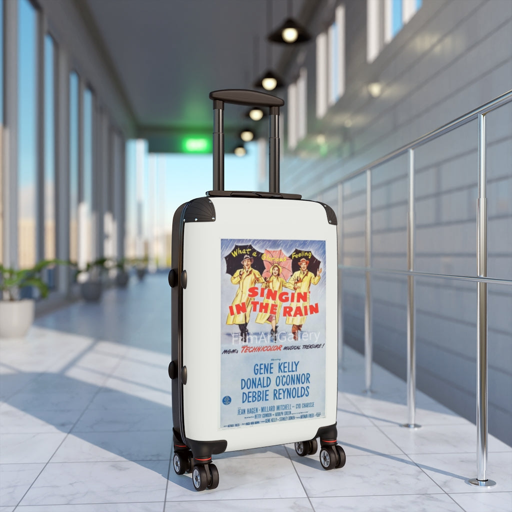 Geotrott Singin in the Rain Movie Poster Collection Cabin Suitcase Extended Storage Adjustable Telescopic Handle Double wheeled Polycarbonate Hard-shell Built-in Lock-Bags-Geotrott