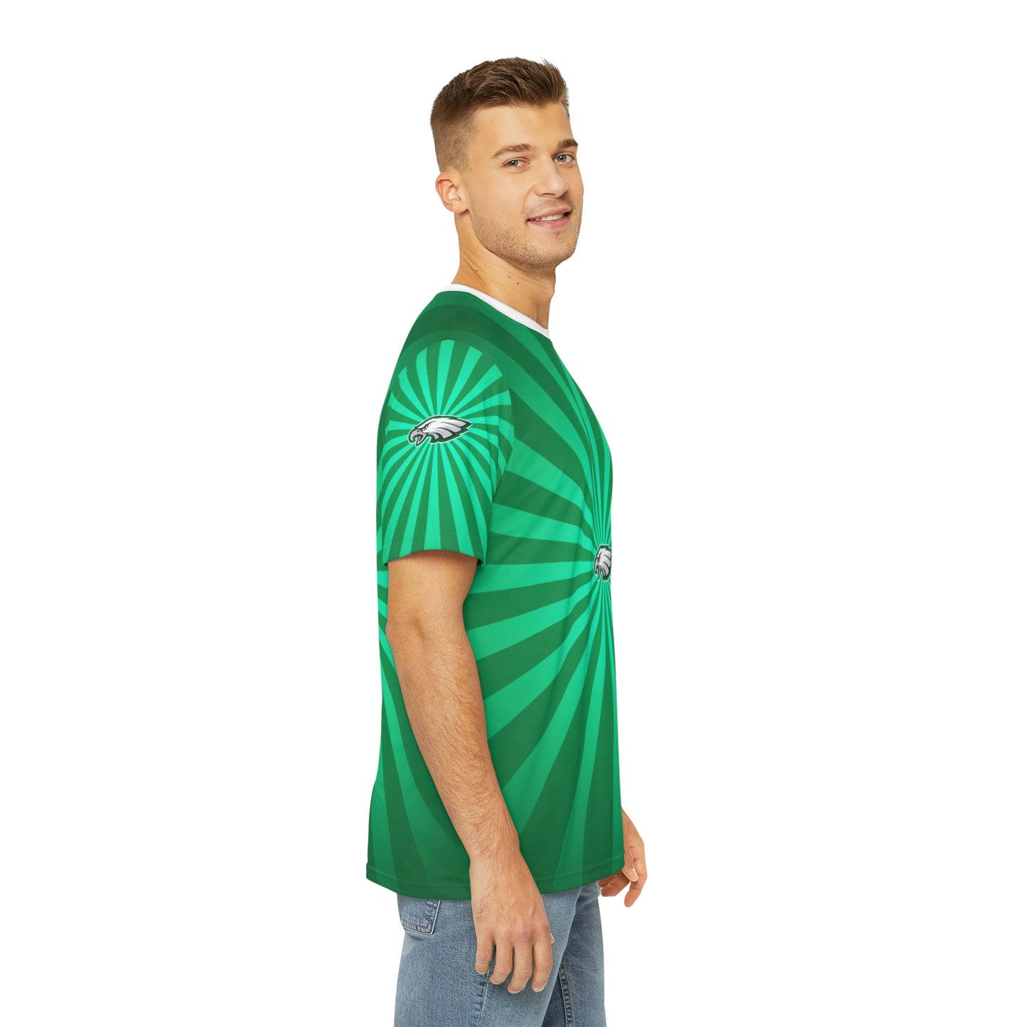 Geotrott NFL Philadelphia Eagles Men's Polyester All Over Print Tee T-Shirt-All Over Prints-Geotrott