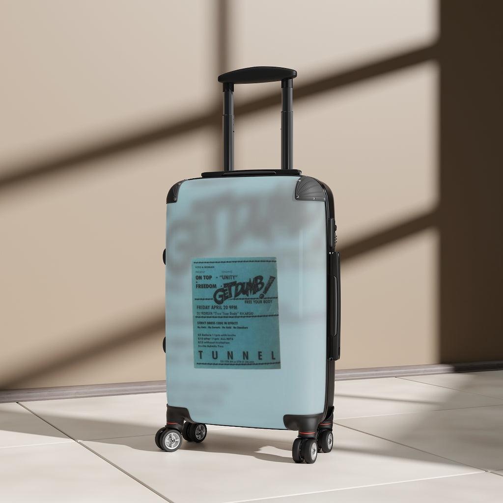 Getrott Club Tunnel Nightclub NYC Vito & Dj Roman On top & Freedom Unity Get Dumb Cabin Suitcase Extended Storage Adjustable Telescopic Handle Double wheeled Polycarbonate Hard-shell Built-in Lock-Bags-Geotrott