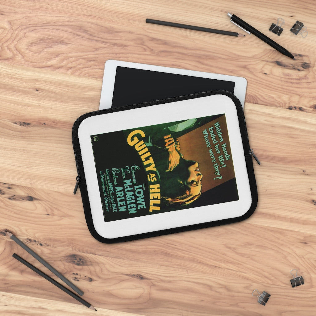 Geotrott Guilty As Hell Movie Poster Laptop Sleeve