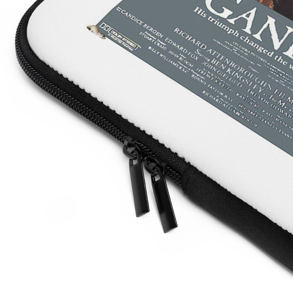 Geotrott Gandhi Movie Poster White Laptop Sleeve