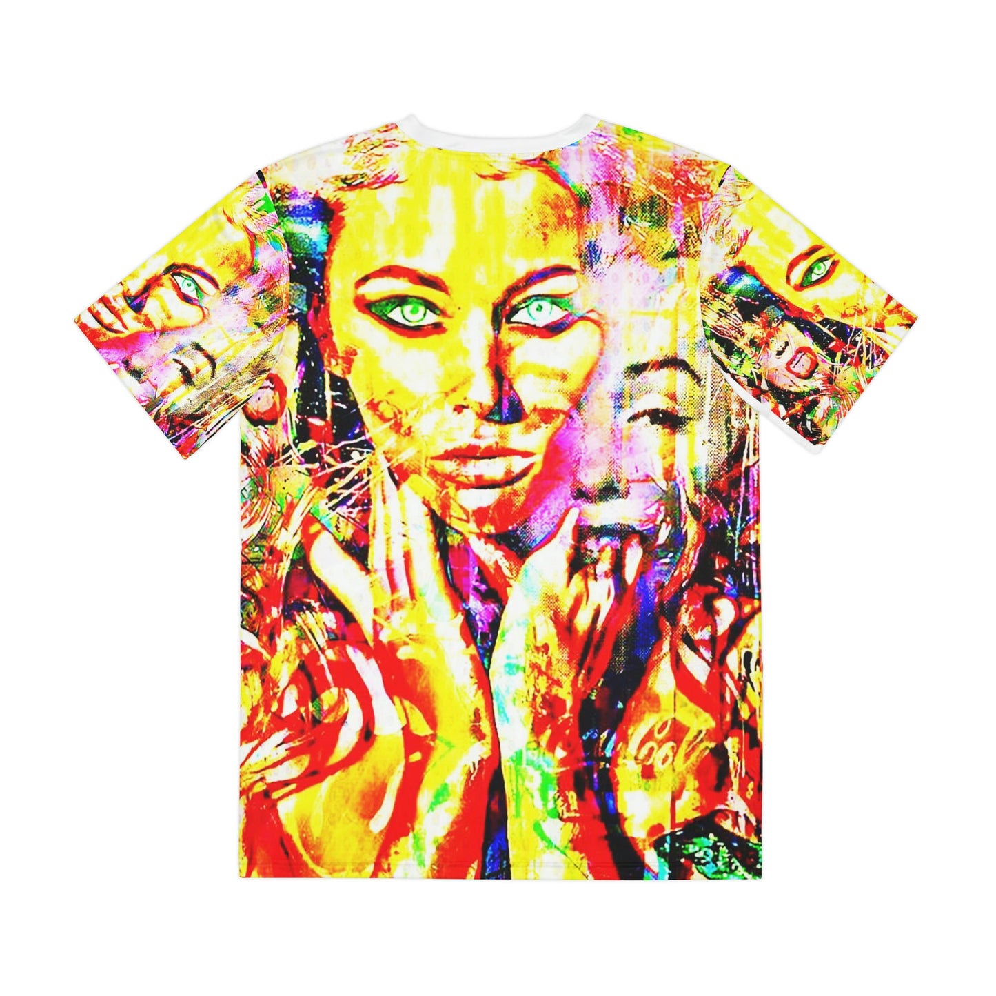 Copy of Copy of Copy of Copy of Copy of Copy of Copy of Copy of Eddy Bogaert Graffiti Bieber Statue of Liberty Art Men's Polyester Tee (AOP)-All Over Prints-Geotrott