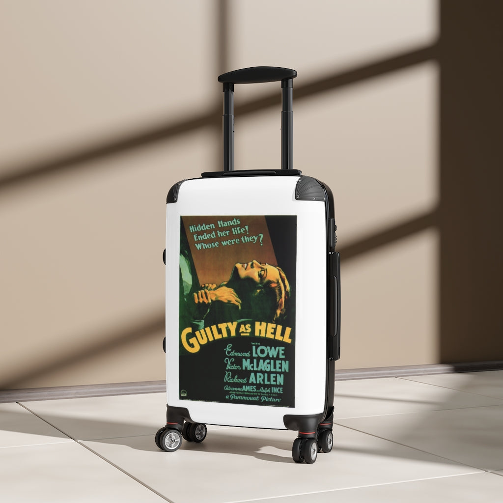 Geotrott Quilty as Hell Movie Poster Collection Cabin Suitcase Extended Storage Adjustable Telescopic Handle Double wheeled Polycarbonate Hard-shell Built-in Lock-Bags-Geotrott