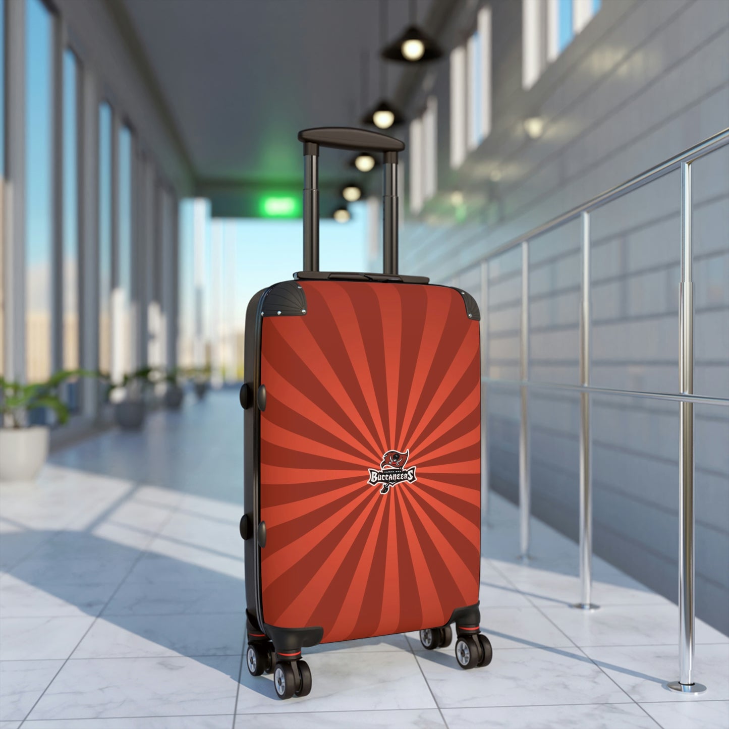 Geotrot Miami Dolphins National Football League Nfl Team Logo Cabin Suitcase Rolling Luggage Checking Bag