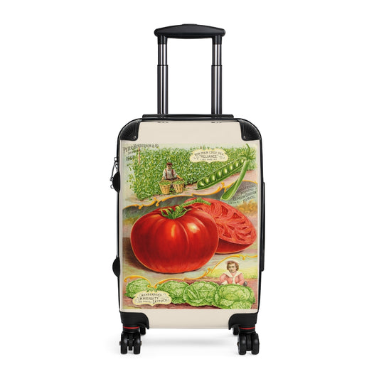 Geotrott Tomato Crimson Cushion Poster Farm Collection Cabin Suitcase Extended Storage Adjustable Telescopic Handle Double Wheeled Polycarbonate Hard-Shell Built-In Lock