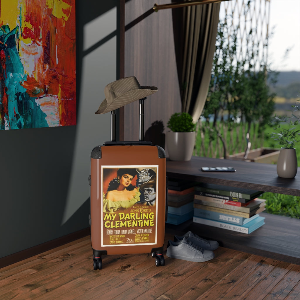 Geotrott My Darling Clementine Movie Poster Collection Cabin Suitcase Extended Storage Adjustable Telescopic Handle Double wheeled Polycarbonate Hard-shell Built-in Lock-Bags-Geotrott