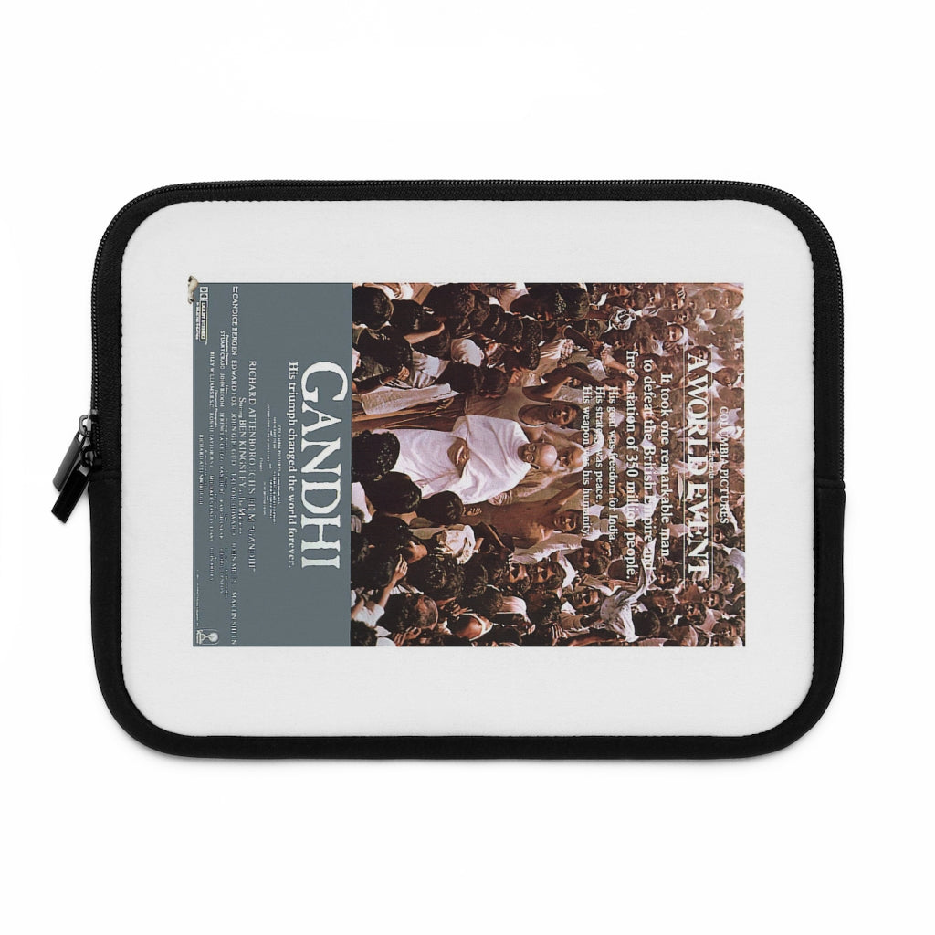 Geotrott Gandhi Movie Poster White Laptop Sleeve