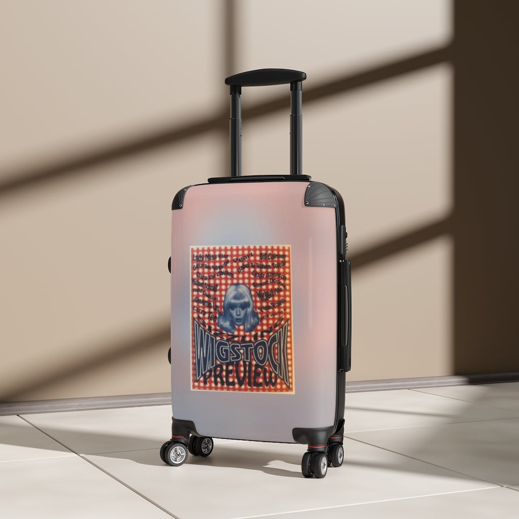 Geotrott Sizzling Wigstock Preview Party Nyc Nightclub Flyer Cabin Suitcase Extended Storage Adjustable Telescopic Handle Double Wheeled Polycarbonate Hard-Shell Built-In Lock