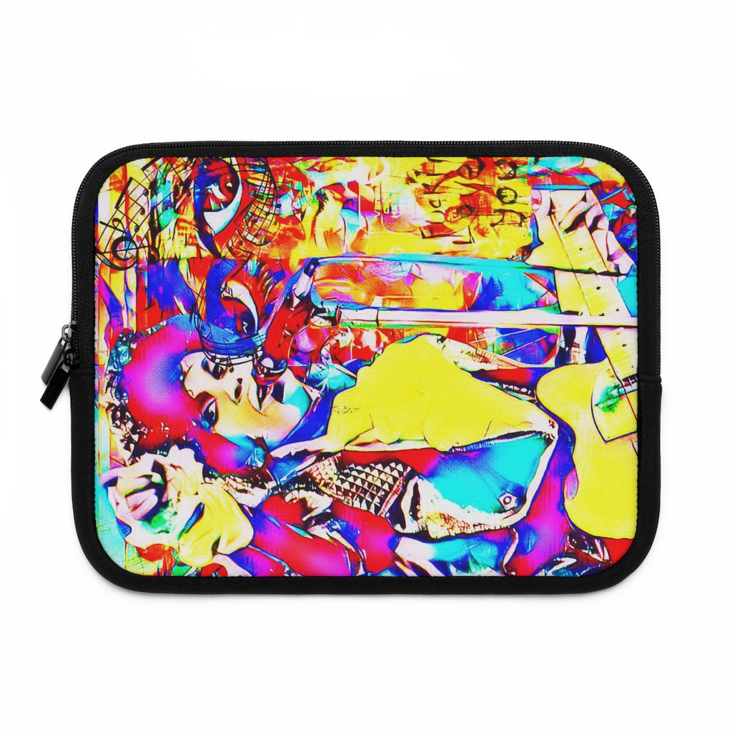 Getrott Graffiti of Prince Pattern Eddy Bogaert Laptop Sleeve-Laptop Sleeve-Geotrott