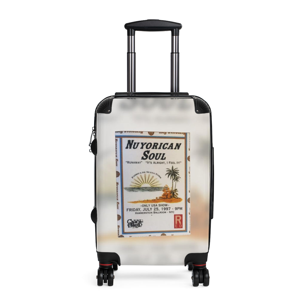 Geotrott Hammerstein Ballroom Nyc Nuyorican Soul Party Flyer 1997 Fabrica De Nueva York Cabin Suitcase Extended Storage Adjustable Telescopic Handle Double Wheeled Polycarbonate Hard-Shell Built-In Lock