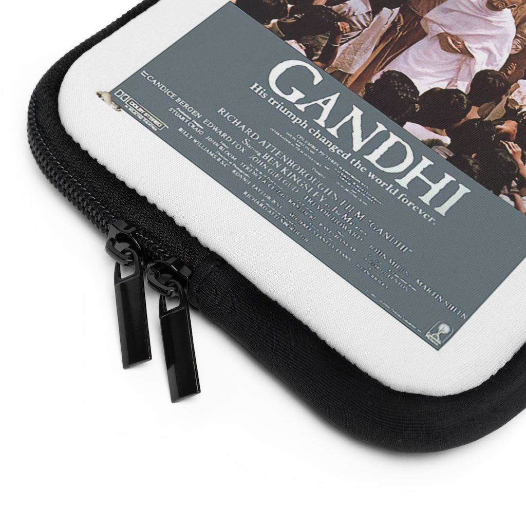 Geotrott Gandhi Movie Poster White Laptop Sleeve