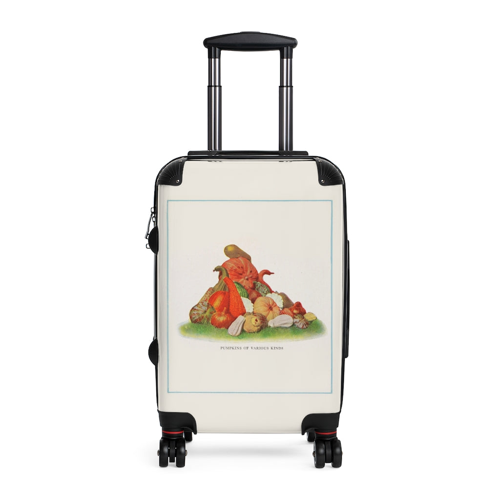 Getrott Pumpkins of Various Kinds Farm Collection Cabin Suitcase Inner Pockets Extended Storage Adjustable Telescopic Handle Inner Pockets Double wheeled Polycarbonate Hard-shell Built-in Lock