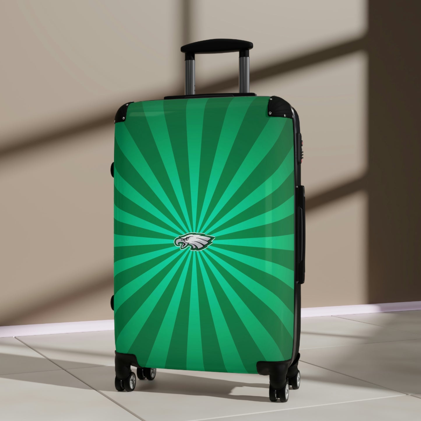Geotrott Philadelphia Eagles National Football League Nfl Team Logo Cabin Suitcase Rolling Luggage Checking Bag