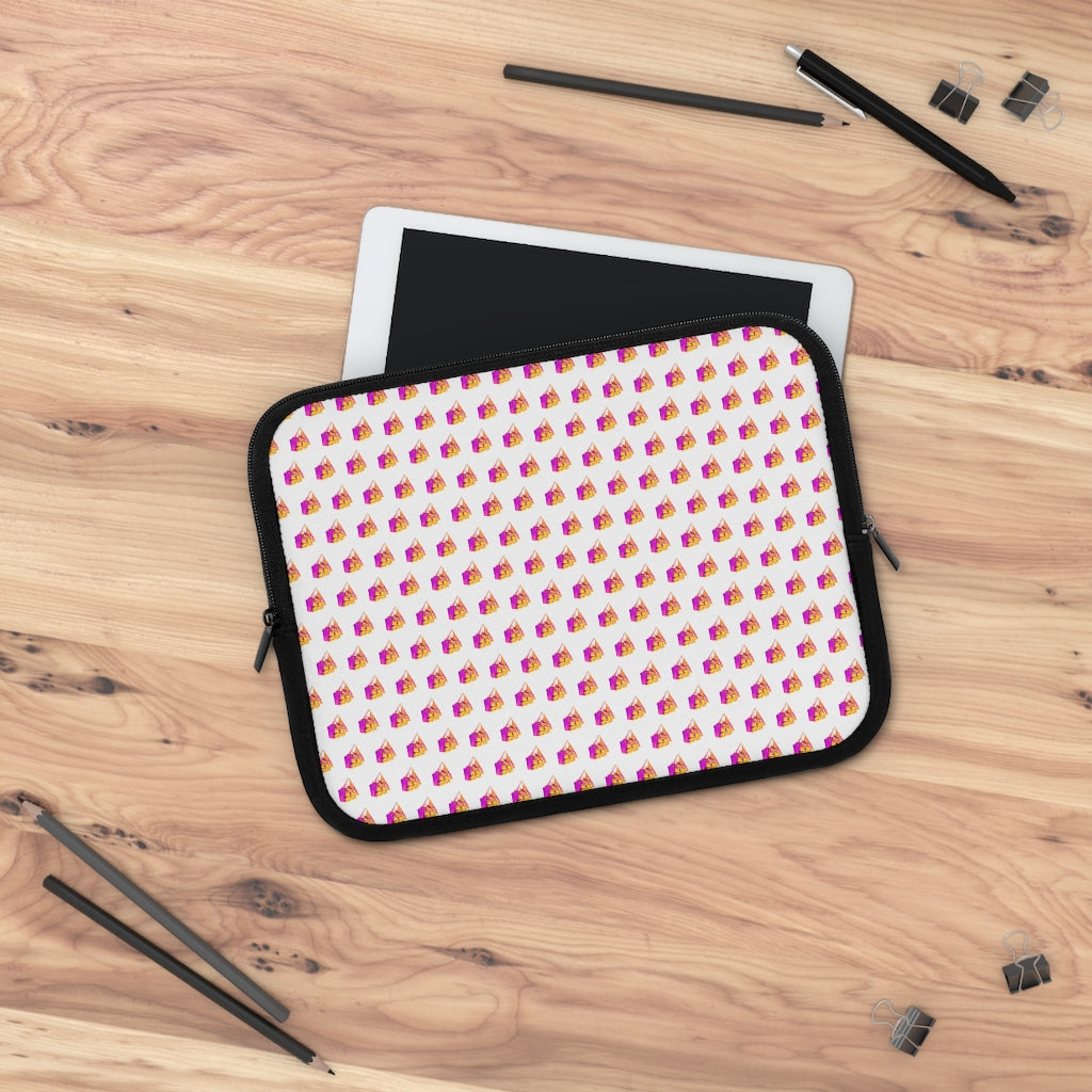 Getrott Old Sail Ships Pattern White Laptop Sleeve-Laptop Sleeve-Geotrott