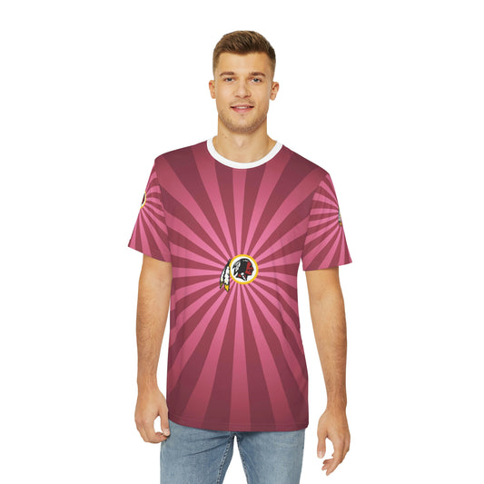 Geotrott Nfl Washington Redskins Commanders Men'S Polyester All Over Print Tee T-Shirt