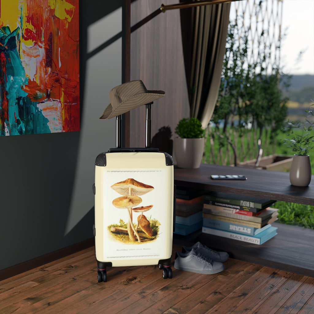 Getrott Mushroom Murzel Rubling Collybia Radicata Farm Collection Cabin Suitcase Extended Storage Adjustable Telescopic Handle Double wheeled Polycarbonate Hard-shell Built-in Lock-Bags-Geotrott