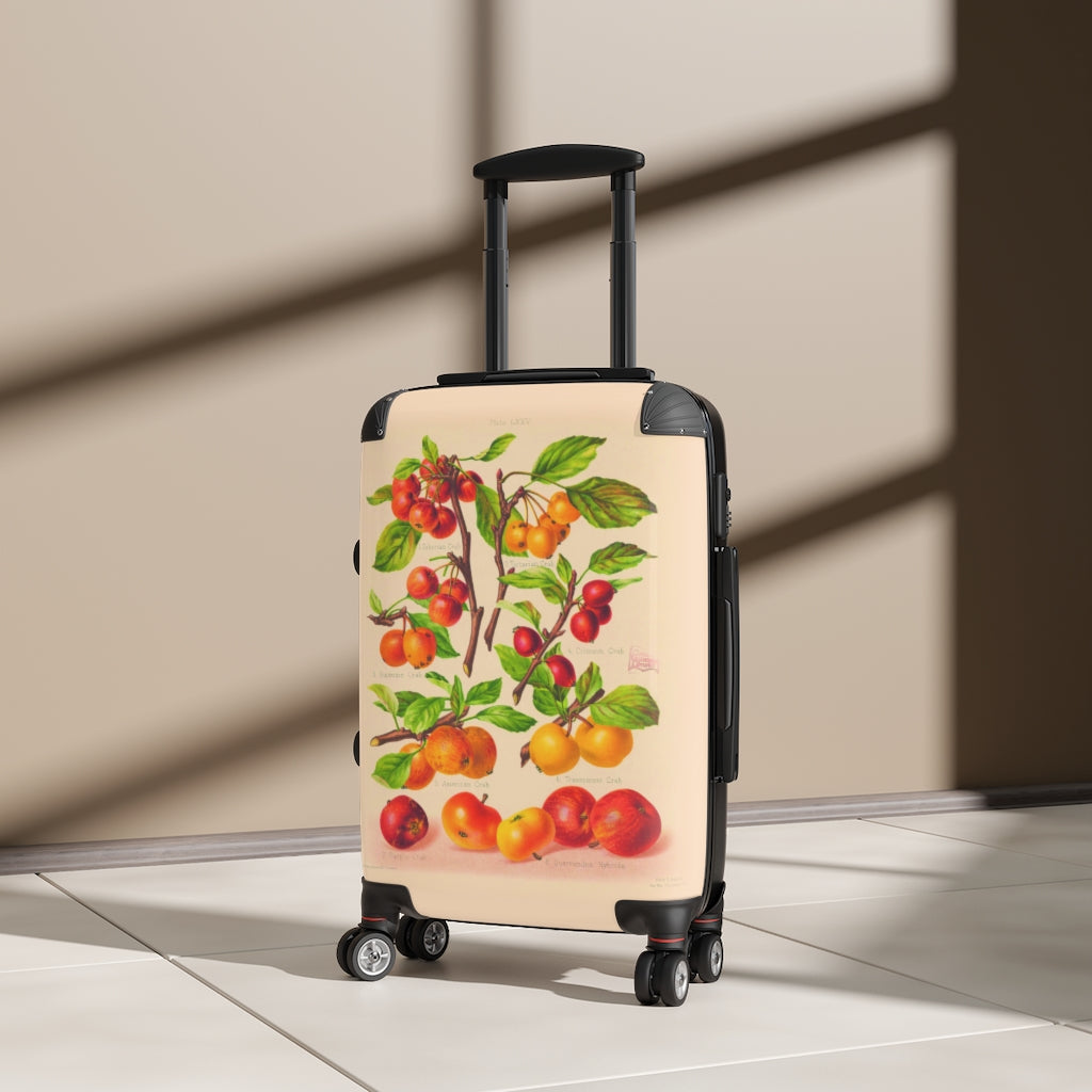 Geotrott Apple The Crab Apple Farm Collection Cabin Suitcase Extended Storage Adjustable Telescopic Handle Double Wheeled Polycarbonate Hard-Shell Built-In Lock