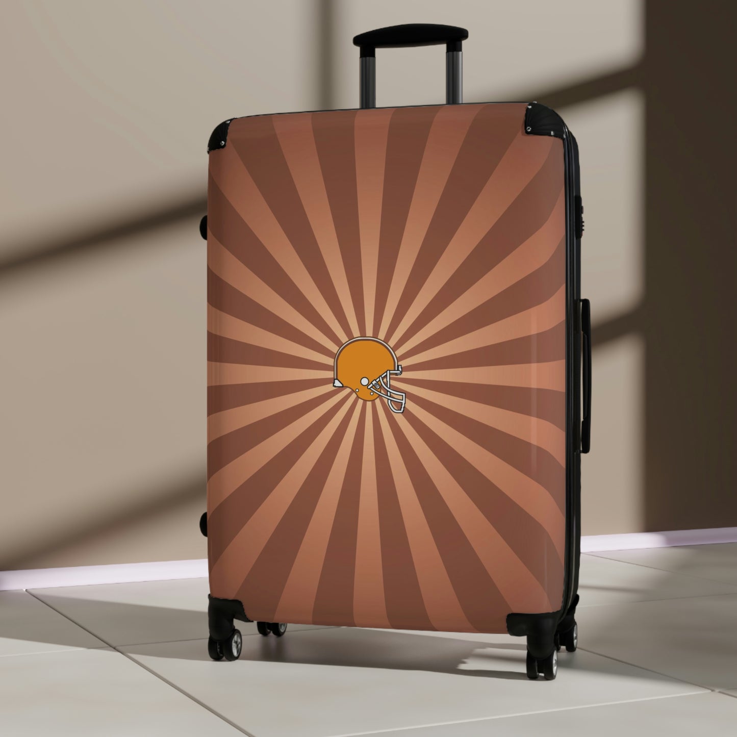 Geotrott Cleveland Browns National Football League Nfl Team Logo Cabin Suitcase Rolling Luggage Checking Bag