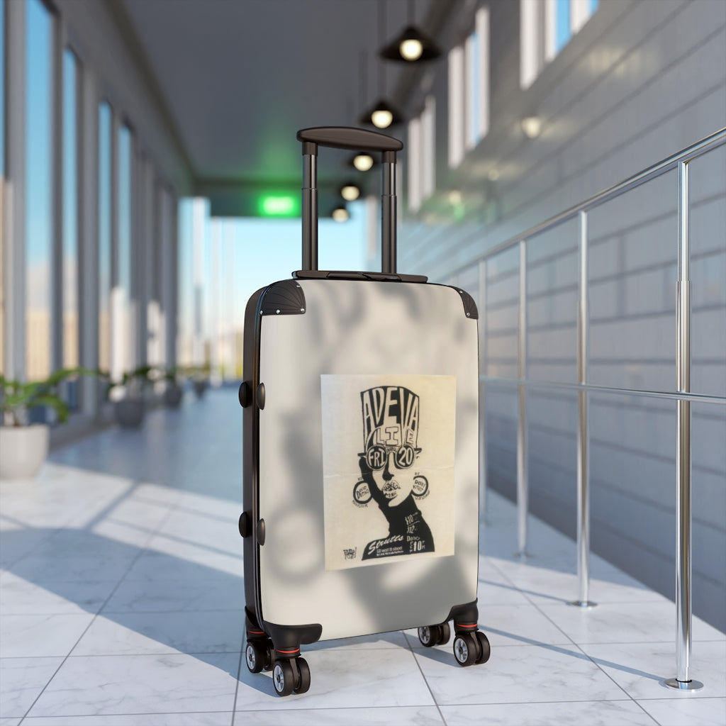Geotrott Strutts Nyc Nightclub Adeva Live Dj David Depino Dj Danny Krivit Cabin Suitcase Extended Storage Adjustable Telescopic Handle Double Wheeled Polycarbonate Hard-Shell Built-In Lock