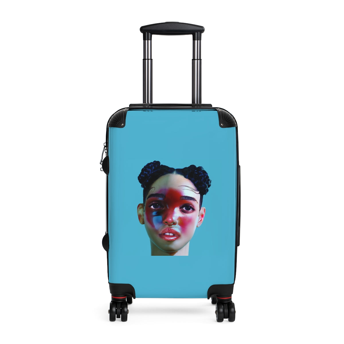 Geotrott Fka Twigs Lp1 2014 Blue Cabin Suitcase Extended Storage Adjustable Telescopic Handle Double Wheeled Polycarbonate Hard Shell Built In Lock