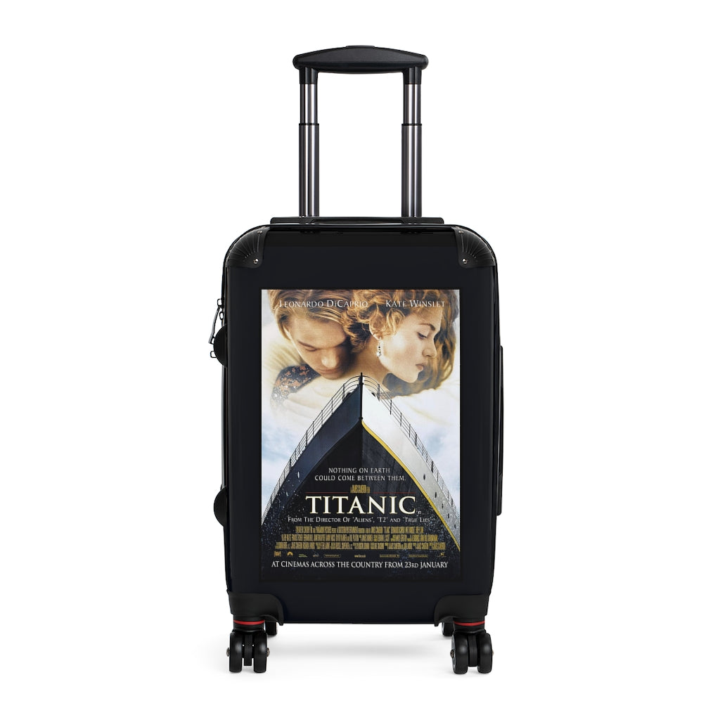Geotrott Titanic Movie Poster Collection Cabin Suitcase Extended Storage Adjustable Telescopic Handle Double Wheeled Polycarbonate Hard-Shell Built-In Lock