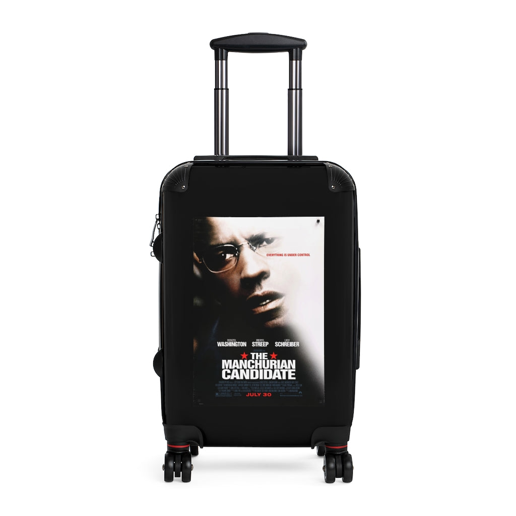 Geotrott The Manchurian Candidate Movie Poster Collection Cabin Suitcase Extended Storage Adjustable Telescopic Handle Double Wheeled Polycarbonate Hard-Shell Built-In Lock