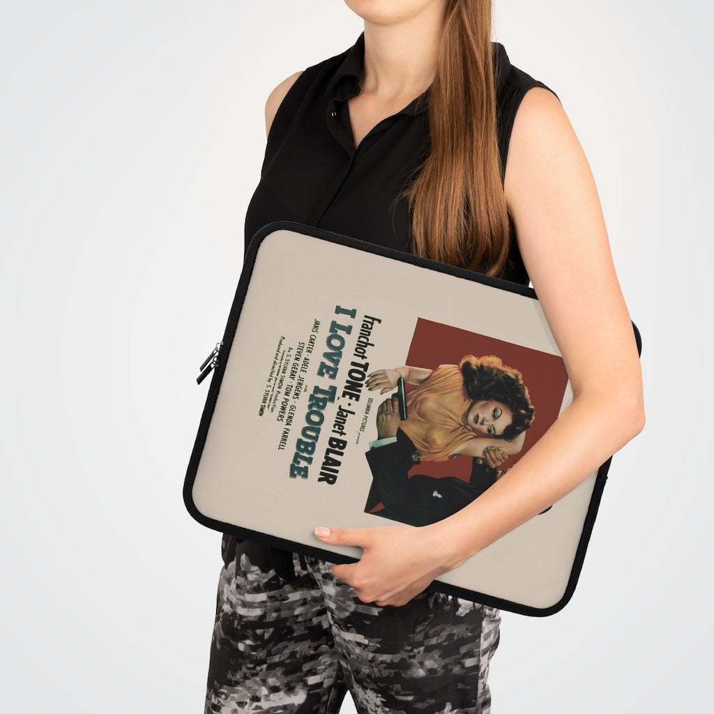 Geotrott I Love Trouble Movie Poster Laptop Sleeve