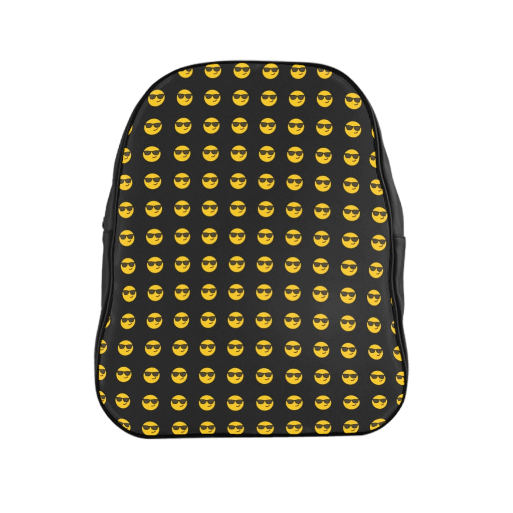 Geotrott Emojis Smiling Face With Sunglasses Padded Backpack Carry-On Travel Check Luggage 4-Wheel Spinner Suitcase Bag Multiple Colors And Sizes